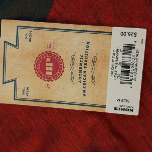 Urban Pipeline Awesomely Soft Ultimate Short Sleeve Heathered Raglan Henley Tee - Picture 5 of 11